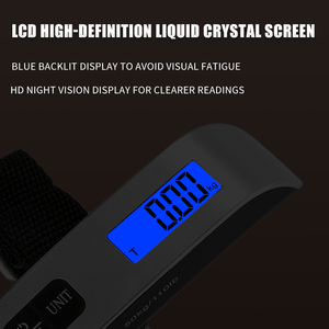 Bilancia portabagagli portatile alta precisione 50KG acciaio inossidabile Tarvel bilancia elettronica digitale - Product Image 3