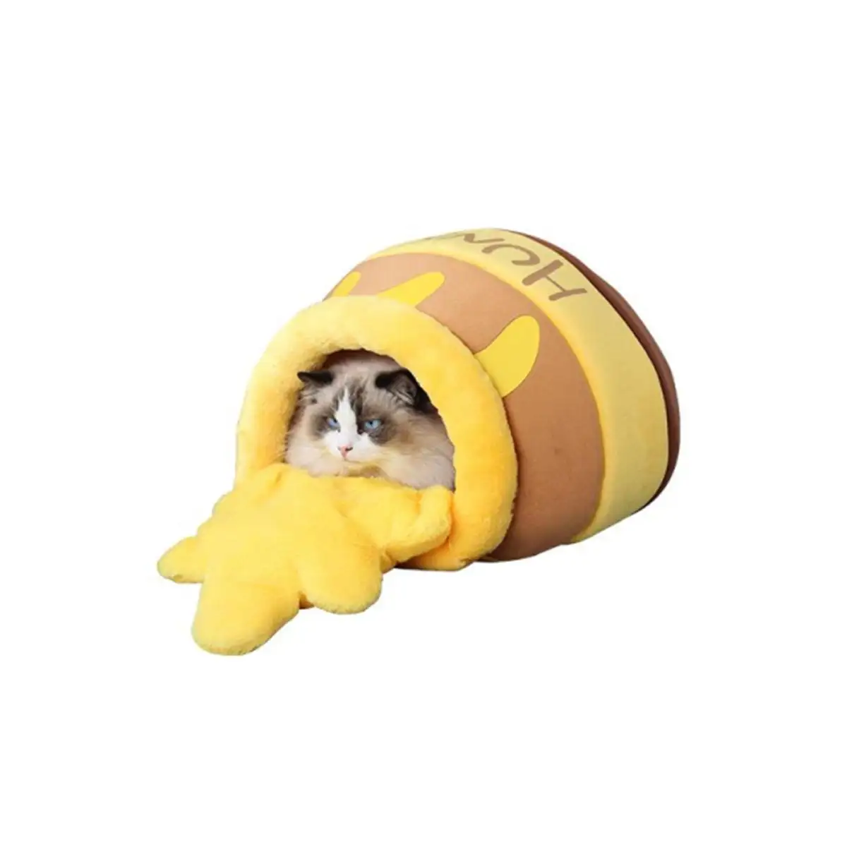 ZYZPETWarm Honey Pot Cat Nest Pet Mat Bed For Cushion Indoor Cute Kawaii Cat House Dog Supplies Cat Accessories