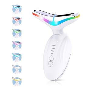 Dispositivo de Belleza Facial de Marca Privada con 7 Colores, Vibración Iónica y Microcorriente para Eliminar Arrugas, Masajeador Facial y de Cuello con Efecto Lifting - Product Image 1