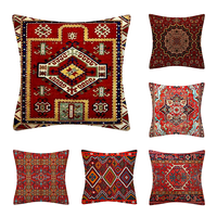 Housse de coussin Kilim tapis persan motif Vintage impression canapé taie d'oreiller turque décorative
