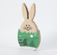 DÉCORATION DE LAPIN EN BOIS POUR LES VACANCES DE PÂQUES