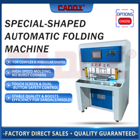 Machine à plier automatique de forme spéciale CADDY, pliage de bord à grande vitesse pour articles en cuir irréguliers et semelles intérieures