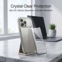 Funda Ecológica 2 en 1 para 17 Pro Max, Anti-Huellas, Transparente Mate, Resistente a Impactos, Fabricada con TPU y PC Reciclados