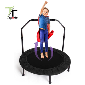 Minitrampolín redondo para ejercicio de Cardio, equipo de Fitness <span class=keywords><strong>usado</strong></span> para el hogar, con logotipo personalizado, con mango, gran oferta - Product Image 4