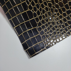 <span class=keywords><strong>Cuir</strong></span> synthétique de texture d'alligator de PVC pour la tapisserie d'ameublement de meubles et de fourre-tout fabriquée par Leather Company - Product Image 4