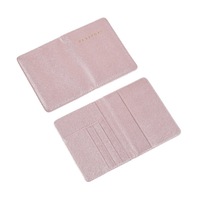 Porte-passeport de voyage mince de luxe et ensemble d'étiquettes de bagage couverture en cuir Pu porte-cartes de portefeuille pour hommes