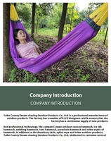 Hammock Outdoor Ice Silk Mesh Swing Bending Stick Anti Rollover Perlengkapan Wisata Berkemah Produsen Grosir