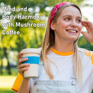 Café aux champignons OEM pour améliorer les niveaux d'énergie, extrait de Turkey Tail, café aux champignons en poudre à base de plantes favorisant la concentration - Product Image 3