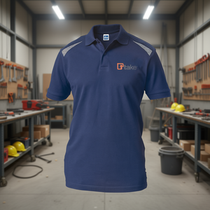 เสื้อโปโลแขนสั้น 2XL ชุดทำงานปกติ สีน้ำเงิน - Product Image 3