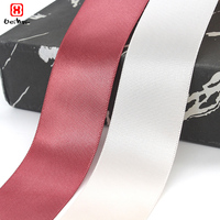 Ruban en satin simple face de qualité supérieure 40 mm, 50 yards par rouleau, emballage pour emballage cadeau