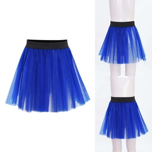 Falda de tul para niñas, falda tutú en capas, línea A, hasta la rodilla, falda de malla para fiesta, disfraz de baile rave, actuación en escenario, personalizada - Product Image 2