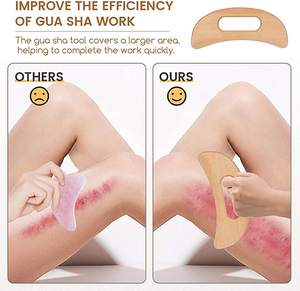 Corps professionnel bois hêtre <span class=keywords><strong>Guasha</strong></span> conseil outils de Massage portable en bois Gua Sha - Product Image 4