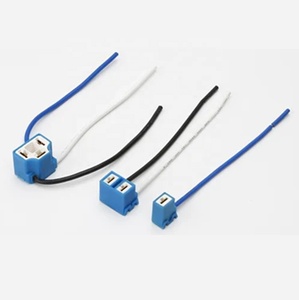 ユニバーサルカーLEDバルブターンシグナルランプホルダープラグワイヤーハーネスアダプターセラミックPBT絶縁錫メッキ銅導体12V H1 - Product Image 5