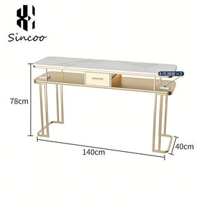 Light Luxury Custom Metal Professional Two-seater <b>Nail</b> Chair Modern Fashion Salon Manicure Table <b>Nail</b> Artist <b>Desk</b> Workshop - Product Image 6