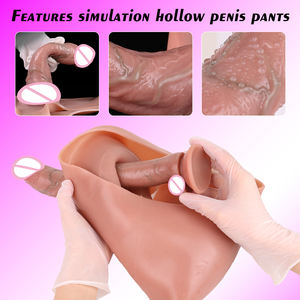 Silikon Dildo Höschen Realistische <span class=keywords><strong>Penis</strong></span> Männlich Strapon Sexspielzeug Für Männer Masturbation Tragbare Unterwäsche Höschen Realistischer Dildo - Product Image 6
