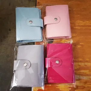Мини-кошелек, портативная кнопка из искусственной кожи, деловой подарок, кредитная сумка, сумка для карт, лучший кошелек