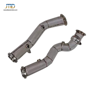 Tubo <span class=keywords><strong>de</strong></span> <span class=keywords><strong>Escape</strong></span> Delantero <span class=keywords><strong>de</strong></span> Acero Inoxidable Premium Directo <span class=keywords><strong>de</strong></span> Fábrica para Mercedes Benz W205 C43 AMG con Volante a la Derecha y Malla Protectora Térmica - Product Image 6