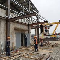 Bâtiment en acier préfabriqué à portée libre en acier allié, structure industrielle en acier pour serres agricoles
