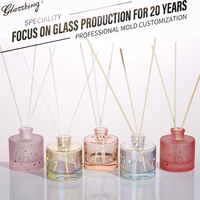 Bouteilles en verre vides de 100 ml, 120 ml, 150 ml avec logo personnalisé pour diffuseur de parfum à bâtonnets, décoration d'intérieur, arôme naturel, aromathérapie de luxe, cadeau