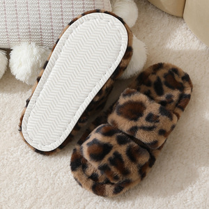 Hot Sale Leopard Print Indoor for Slippers for Women Soft Cotton With Thick Bottom Plush Warm for Autumn Winter for Spring - Product Image 2