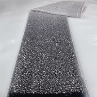 100% Polyester Unique Design Qualité Gradient Sequin Tissu 3mm Broderie pour Mariage