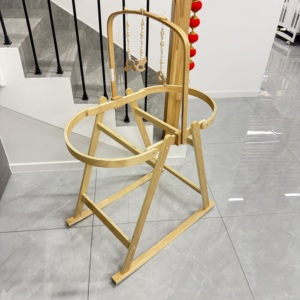 Wholesale Wooden Baby Cradle Rocker Stand <strong>Moses</strong> <strong>Basket</strong> Holder with Baby <strong>Mobile</strong> Hanging Frame - Product Image 3