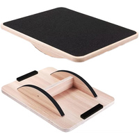 Tabla de equilibrio de madera cuadrada duradera, cojines de equilibrio de oscilación profesional, tabla de Pilates, viga de equilibrio de gimnasia artística, Fitness