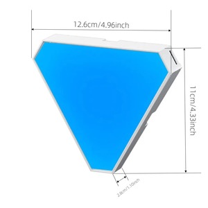 LED Triangular Quantum Lamp RGB <b>Wall</b> Lamp Smart Pickup Rhythm Background <b>Light</b> for Bedroom Bedside Night <b>Light</b> Office Decoration - Product Image 6