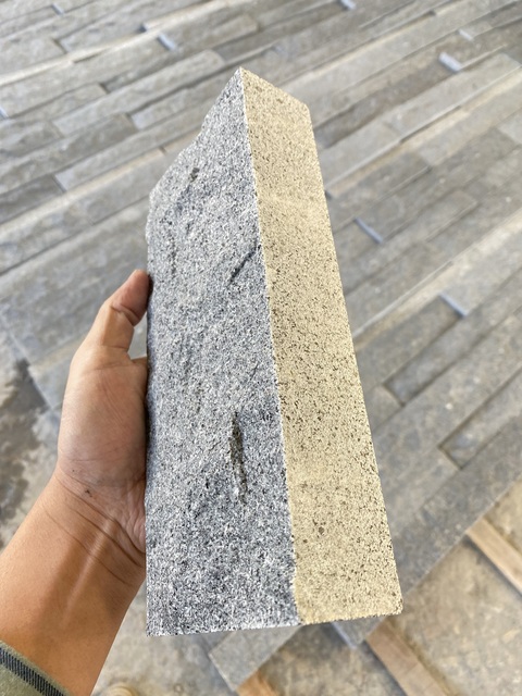 Modern G654 Dark Grey Granite Natural Face Wall Panel-50mm Thick Eco-Friendly Durable Elegant Stone Cladding for Kitchen Villa