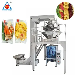 Ready to eat food banana plantain chips dried dry fruit biscuit candy snack packaging pellets packing machine