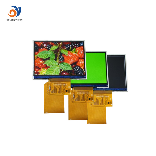Golden Vision 3.5" TFT LCD Module 640x480 Transmissive RGB Interface All Viewing Angle for HMI/Embedded -30C to +80C