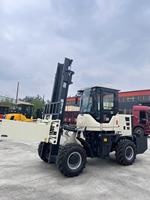 HUAYA Nouvelle sortie d'usine, chariot élévateur compact 4x4, 3,5, 5, 6, 7, 8 tonnes, tout-terrain, tout-terrain accidenté, pour routes boueuses