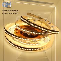 Bande LED intelligente RGB QM 240 LED par mètre, 12V, 150 pieds, découpable, pour la configuration de la salle de jeu, le salon, la chambre à coucher, la décoration du plafond