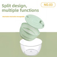 Fabrieksdirecte verkoop afdruipmand fruit groente dehydrator handmatige centrifugeer-afrander rasp sapcentrifuge multifunctionele groente