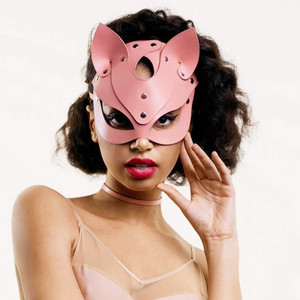 <span class=keywords><strong>Sexy</strong></span> Erotische Erotische Leren Masker Meisje Cosplay Maskerade Erotische Halloween Carnaval Feest Maskers Maskerade Bdsm Bondage Games Fetisj - Product Image 1