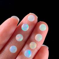 Vente en gros de cabochons ronds en opale naturelle Pierres précieuses de luxe avec feu puissant traité thermiquement