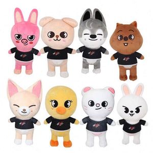 Muñecos de Peluche de la Serie Stray Kids, Súper Suaves, de Nailon, de 30-40 cm, Muñecos de Peluche de Dibujos Animados, Animales de Peluche para Niños, Rellenos de Algodón PP - Product Image 1