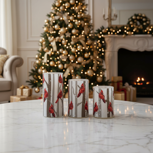 Set di 3 Candele LED PILLA in Plastica con Telecomando per Matrimoni, Compleanni, Feste, Natale e Decorazioni Domestiche - Product Image 3