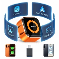 Adaptor Wireless CarPlay Android Auto untuk Apple iPhone - Adaptor Airplay Mirror Link 4 in 1 Koneksi Multi-Pengguna Tanpa Hambatan