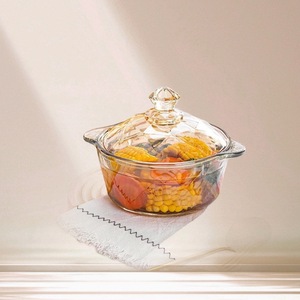 <span class=keywords><strong>Bol</strong></span> en verre transparent de 900 ml avec couvercle, saladier, vaisselle, <span class=keywords><strong>bol</strong></span> à soupe, ensemble d'ustensiles de cuisine pour la table, cadeaux - Product Image 4