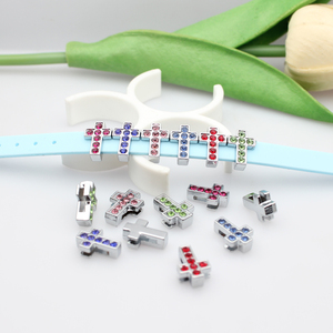 8 мм, цветные шармы со стразами - Product Image 4