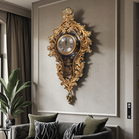 Yips LD-1603-1376B Chinoiseries Style Peint À La Main Paysage Motif Salon De Luxe Classique Horloge Murale Antique