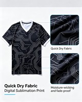 Camiseta Deportiva Digital para Hombre, Sublimada, Transpirable, de Secado Rápido, para eSports, Entrenamiento, Competencia y Uso Diario