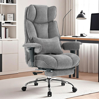 Chaise de bureau de direction, chaise de PDG, chaise de direction haut de gamme, inclinable, pivotante à 360°, ergonomique, confortable, dossier haut, robuste