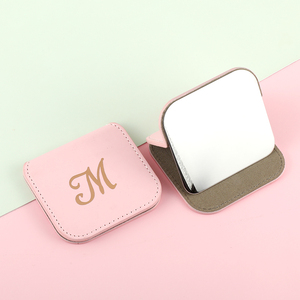 Mini miroir de courtoisie portable carré de taille de voyage avec logo personnalisable, miroir de bureau pouvant être placé sur le miroir de poche de bureau - Product Image 4