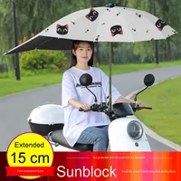 Vente en gros parasol voiture électrique manuel à trois volets parasol moto électrique auvent batterie scooter auvent parapluie pour voyage