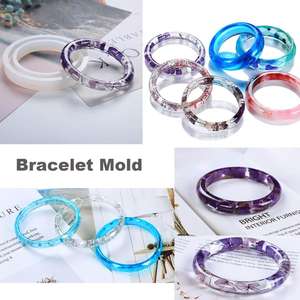 DIYクリスタルエポキシブレスレットペンダントコンビネーションジュエリーシリコン金型ドリルビット付きレジンアートケーキツール - Product Image 6