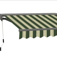 Ty pare-soleil extérieur auvent latéral rétractable automatique/auvent roulant en aluminium auvent de porte Auvent