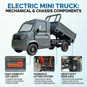 Mini camionnette électrique fiable homologuée CEE du Shandong, à quatre roues, avec cabine fermée <span class=keywords><strong>pour</strong></span> <span class=keywords><strong>une</strong></span> utilisation à long terme - Product Image 4