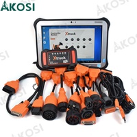 Herramienta de Diagnóstico Multifuncional 7 en 1 para Camiones Pesados X Truck Y009, Herramienta de Reparación Automotriz Universal para Maquinaria Diésel + Tableta FZ G1